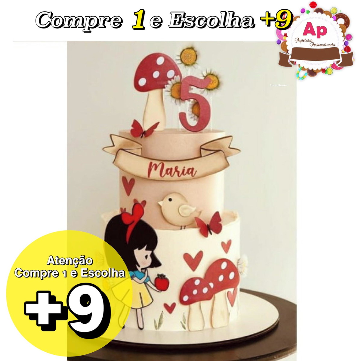 Arquivo de Corte Topo Branca de Neve Cute Camadas 1 - Studio