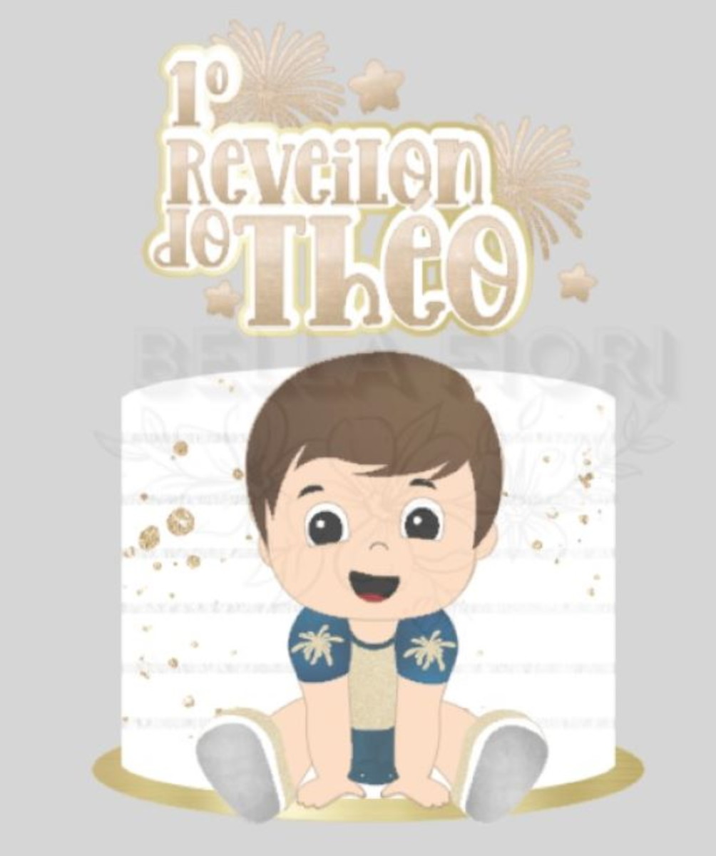 Arquivo de Corte Topo Camadas Primeiro Reveillon - Bf