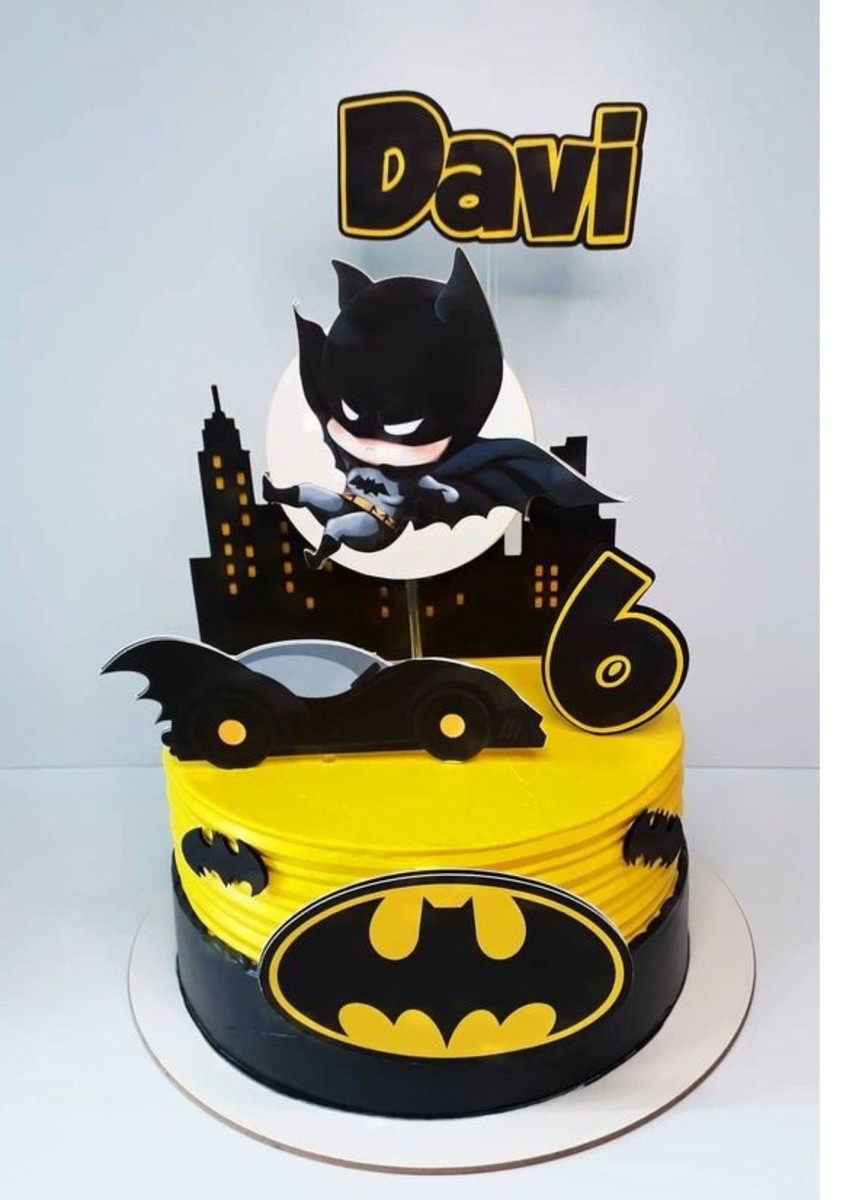 Arquivo de Corte Topo de Bolo Batman 10 - Studio