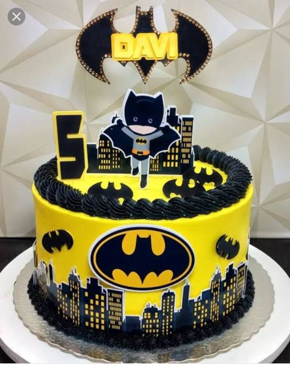 038 - Arquivo de Corte Topo de Bolo Batman Cute 1