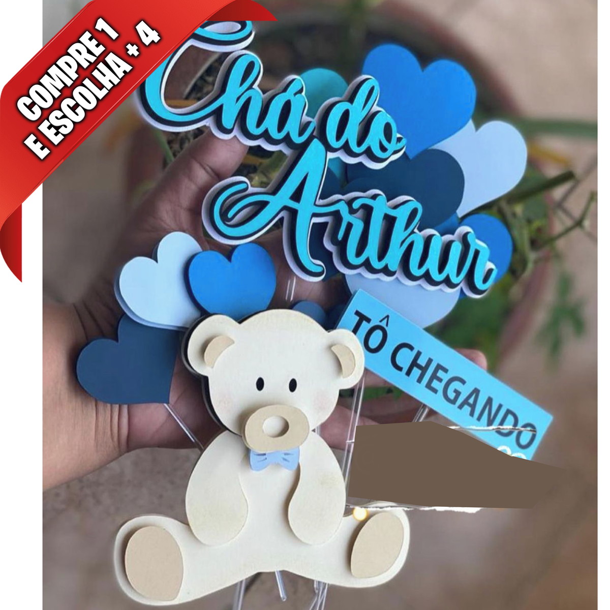 Arquivo de Corte Topo de Bolo Chá de Bebê