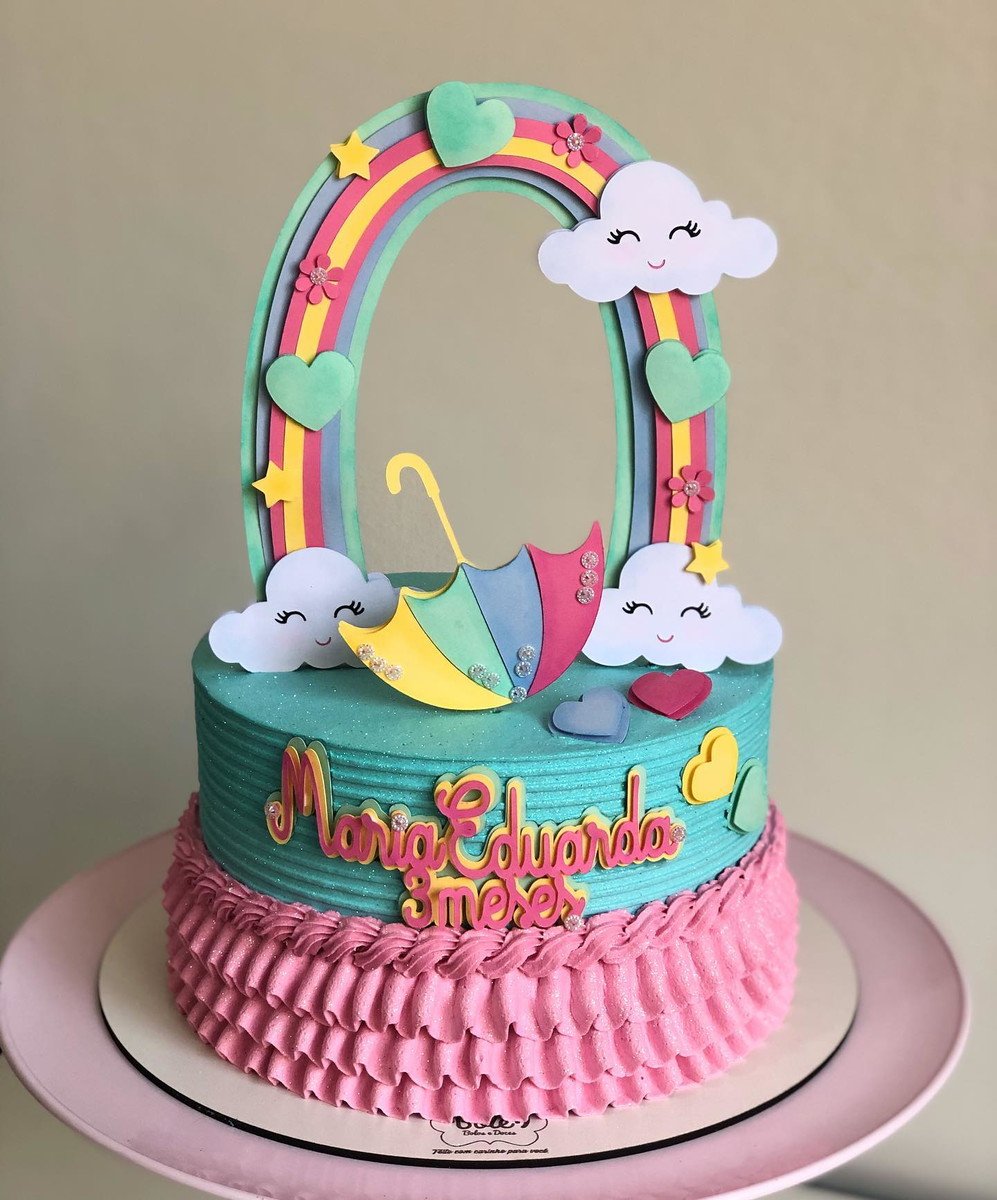 Arquivo De Corte Topo De Bolo Chuva De Amor 736