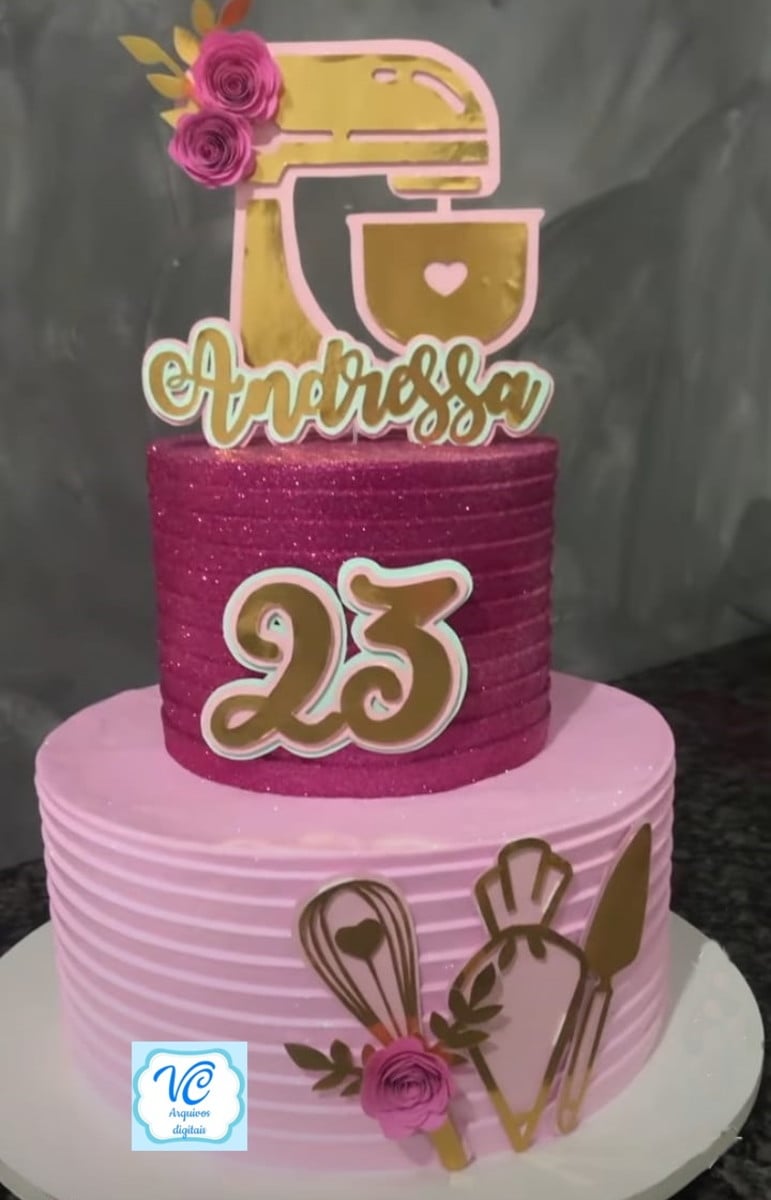 Arquivo Corte Topo de Bolo Confeitaria Batedeira-1 COD 938