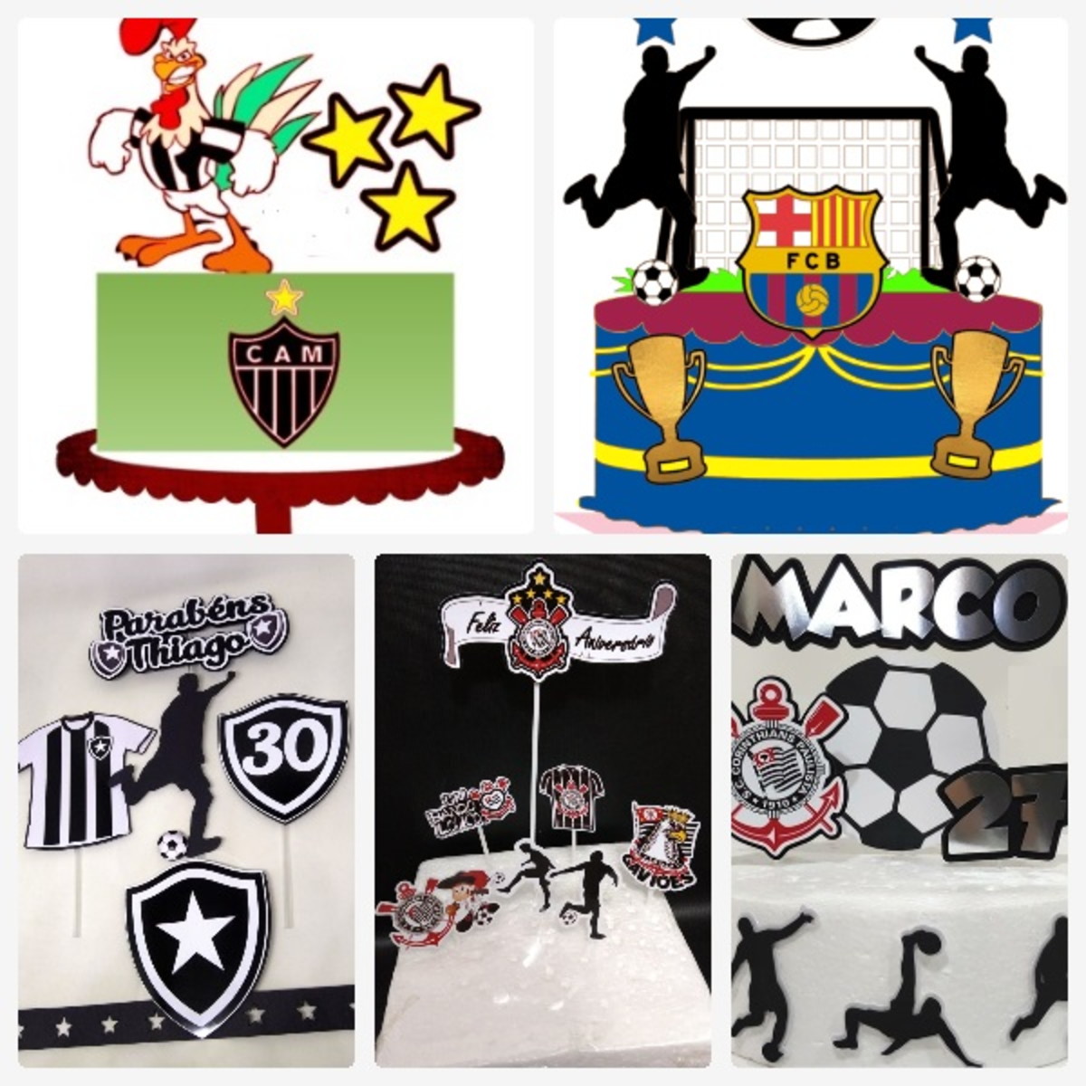 Arquivo de Corte Topo de Bolo Futebol 2 + Brinde