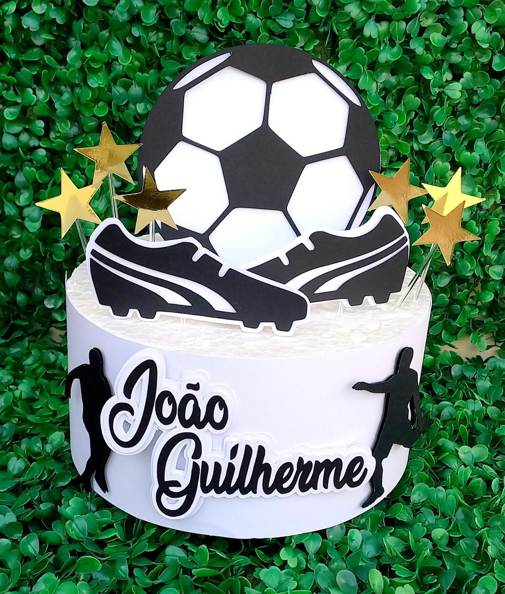 Arquivo de Corte Topo de Bolo Futebol Camadas