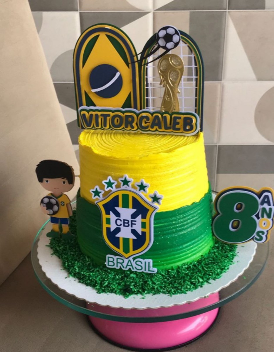 Arquivo de Corte Topo de Bolo Futebol Copa