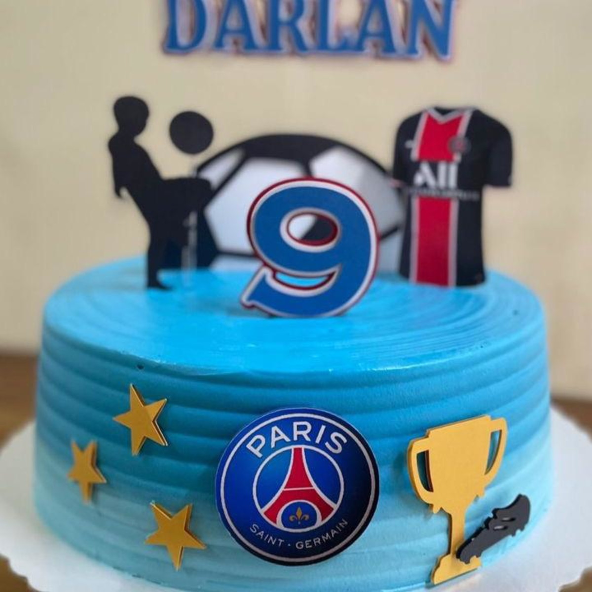 Arquivo de Corte Topo de Bolo Futebol Paris