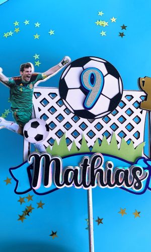 Arquivo de Corte Topo de Bolo Futebol Studio+brinde