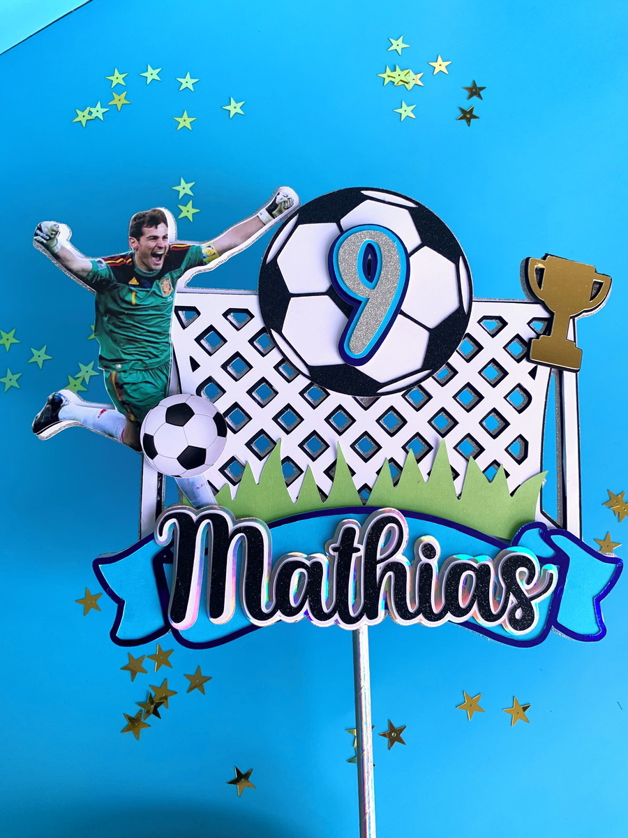 Arquivo de Corte Topo de Bolo Futebol Studio