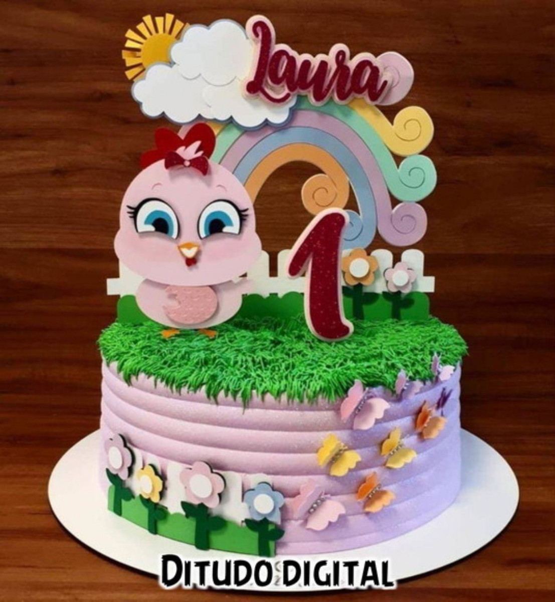 Arquivo De Corte Topo De Bolo Galinha Baby Studio