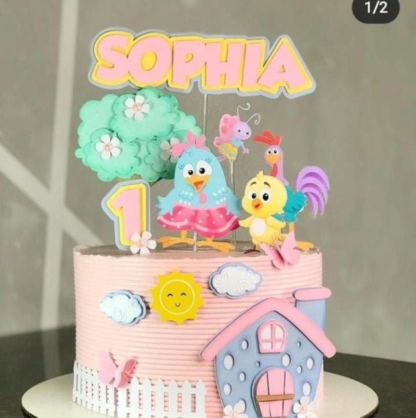 Arquivo de Corte- Topo de Bolo Galinha Pintadinha 23