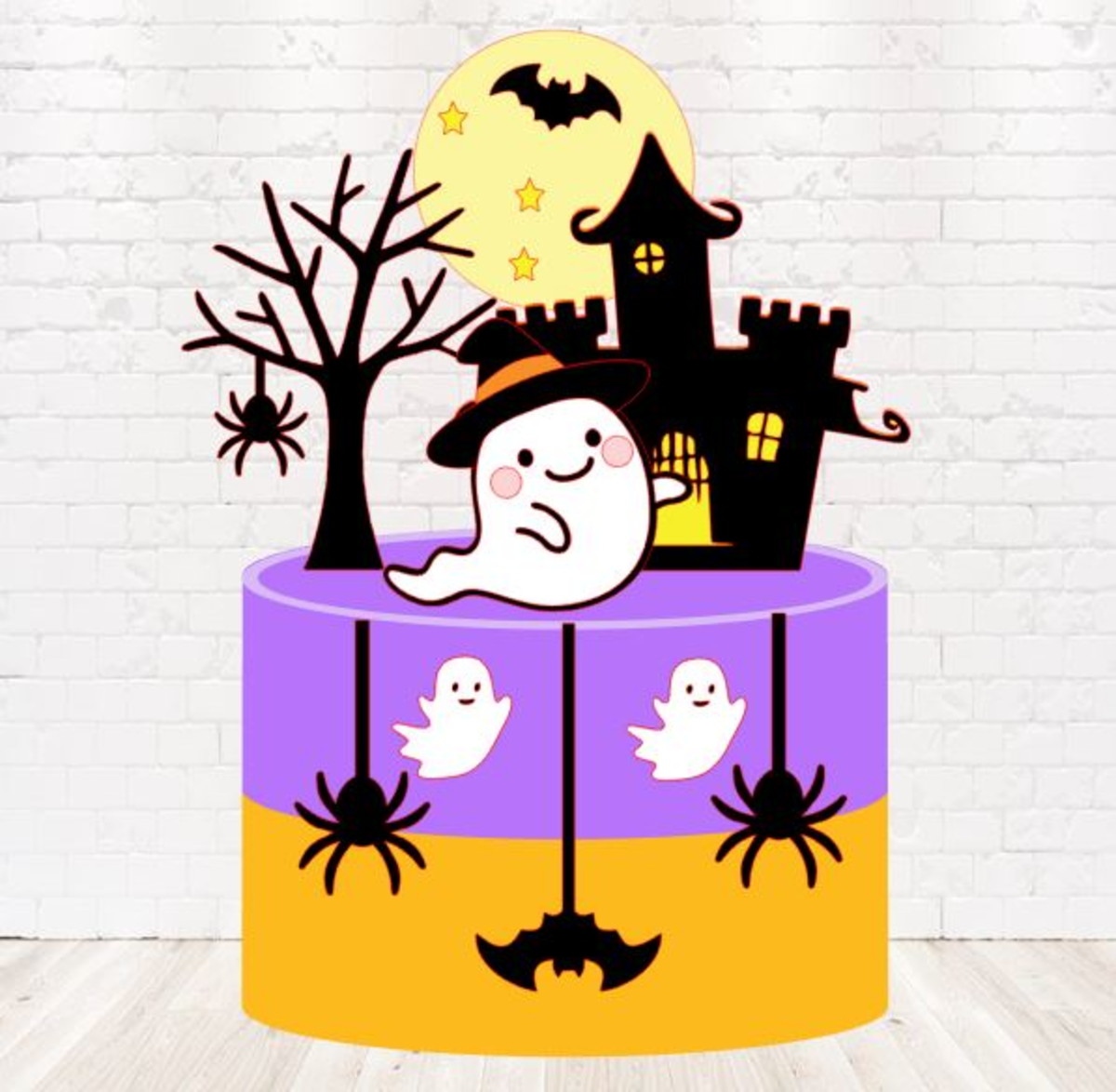 Arquivo de Corte Topo de Bolo Halloween em Camadas 1445