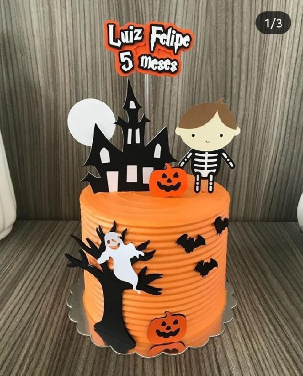 Arquivo de corte topo de bolo halloween menino 3 Por 9,90