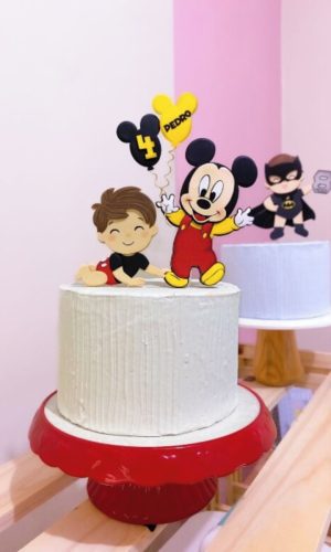 Arquivo de Corte Topo de Bolo Mickey e Bebê