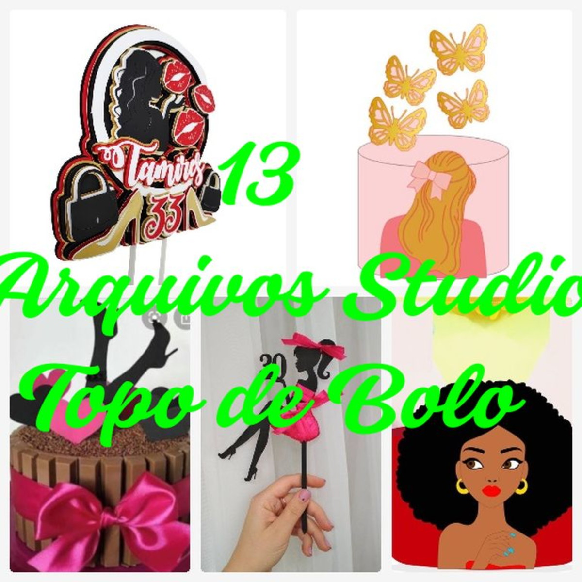 Arquivo de Corte Topo de Bolo - Mulher