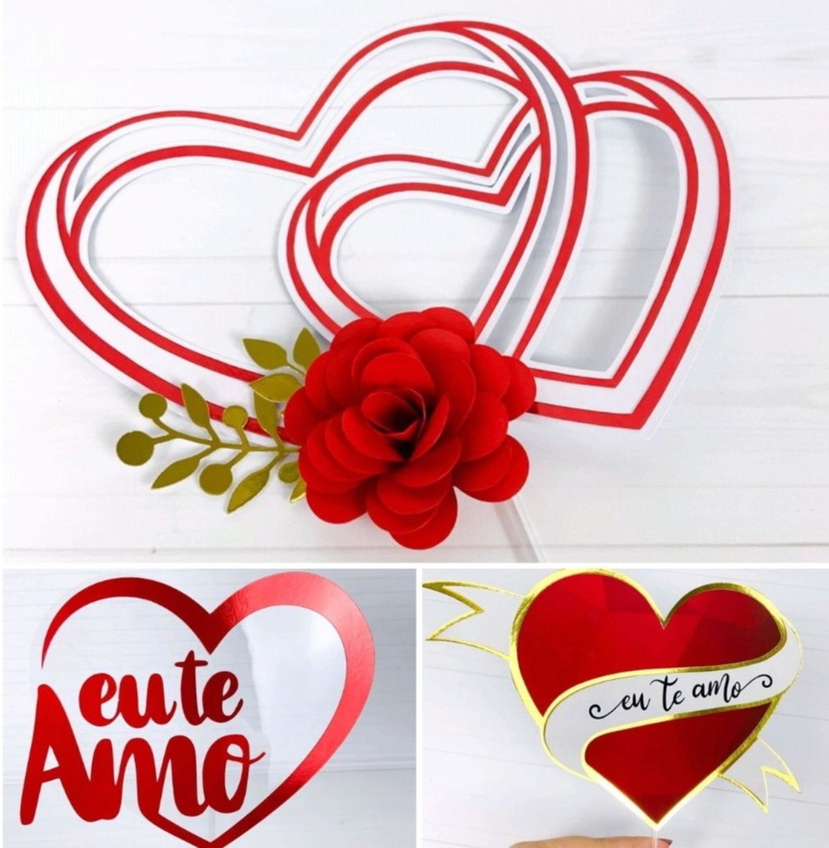 Arquivo de Corte Topo de Bolo Namorados (3 Modelos) 341