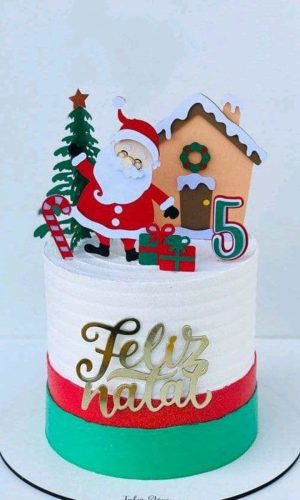 Arquivo de Corte Topo de Bolo Natal em Camadas 925