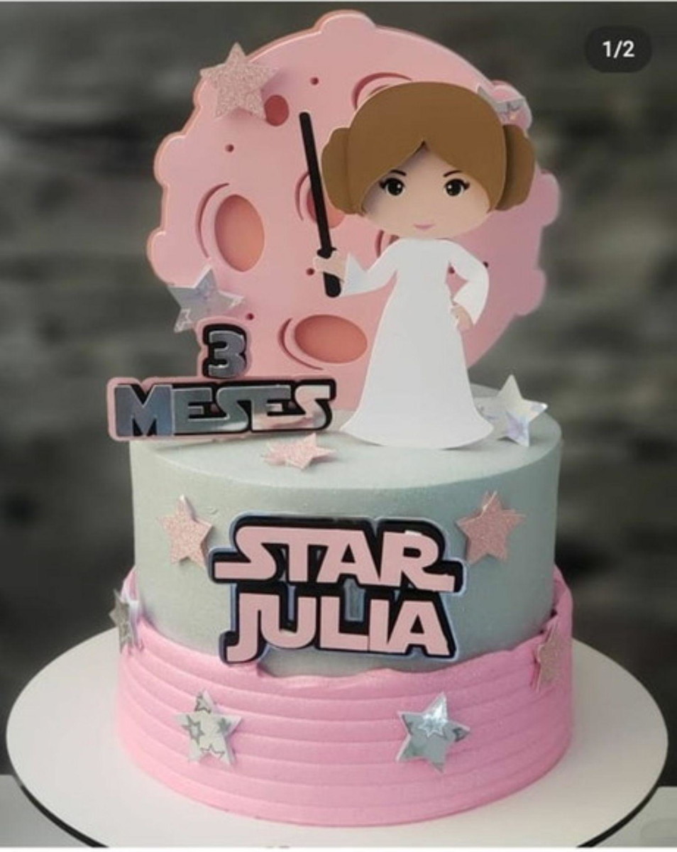 Arquivo de Corte Topo de Bolo Star Wars Menina Studio