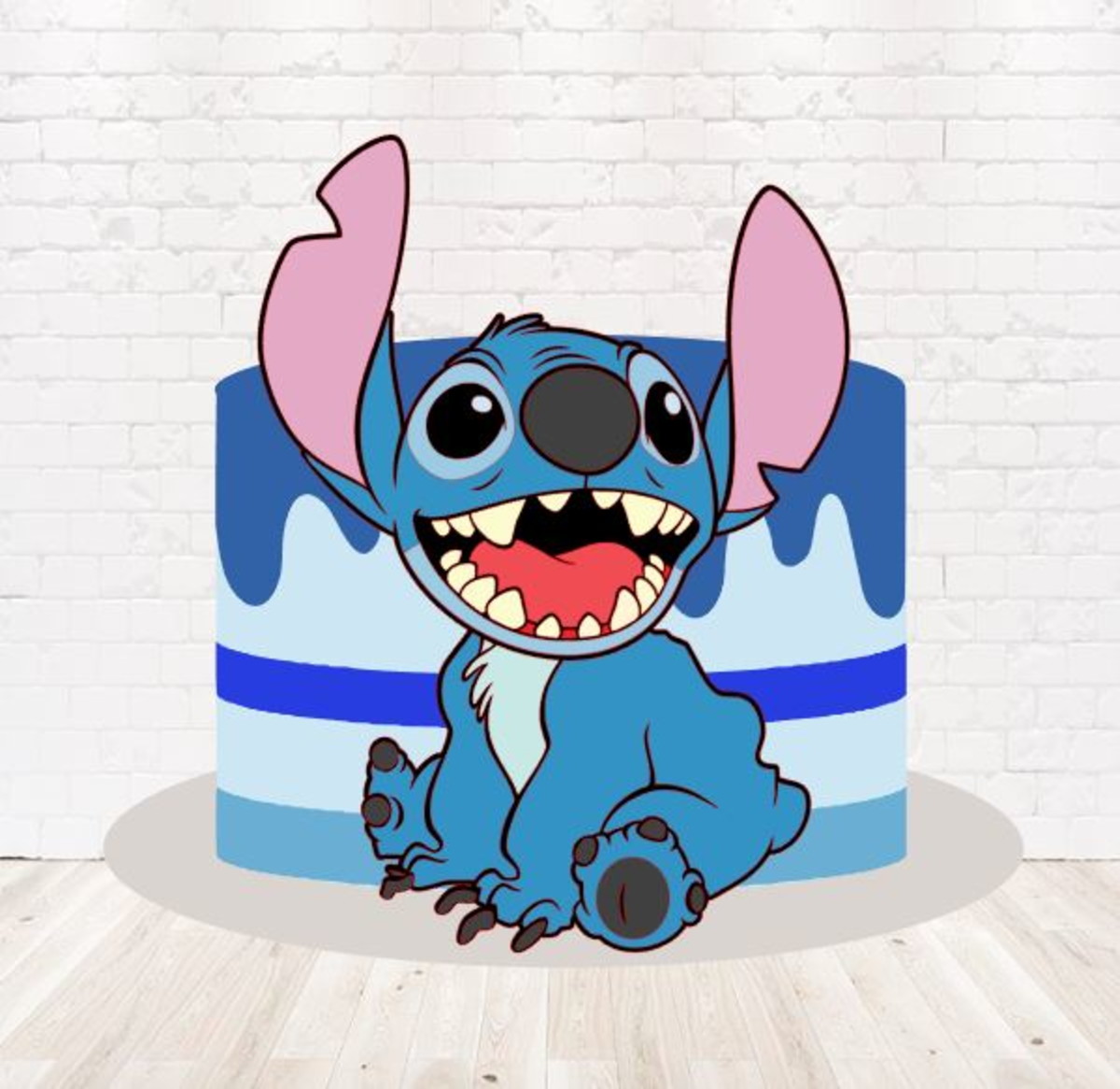 Arquivo De Corte Topo De Bolo Stitch Em Camadas 1396