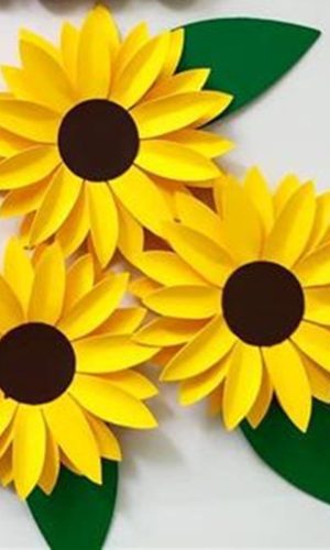 Arquivo de corte topo flor girassol