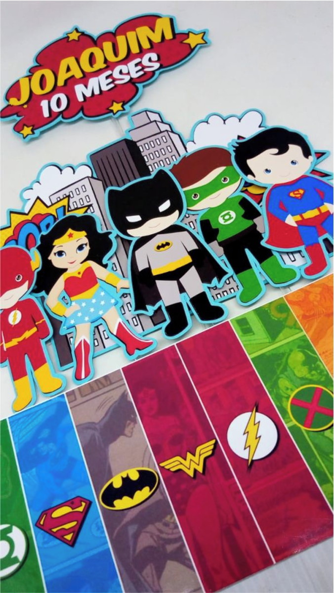 Arquivo de corte Topo Liga da Justiça Cute