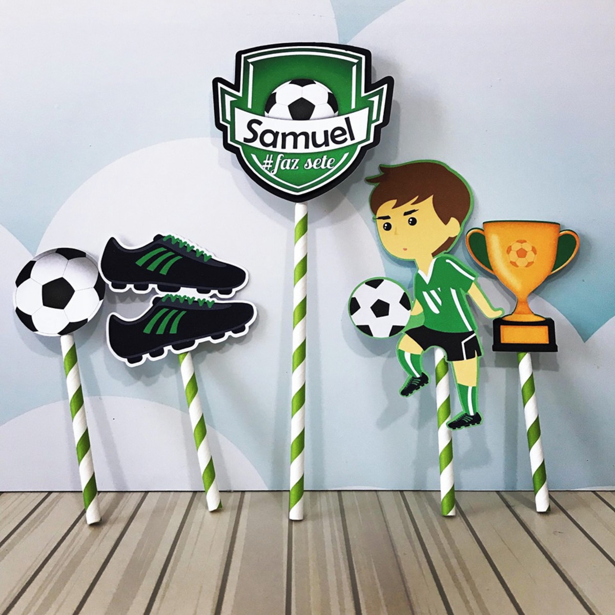 Arquivo Digital-(2130) Topo de Bolo Futebol