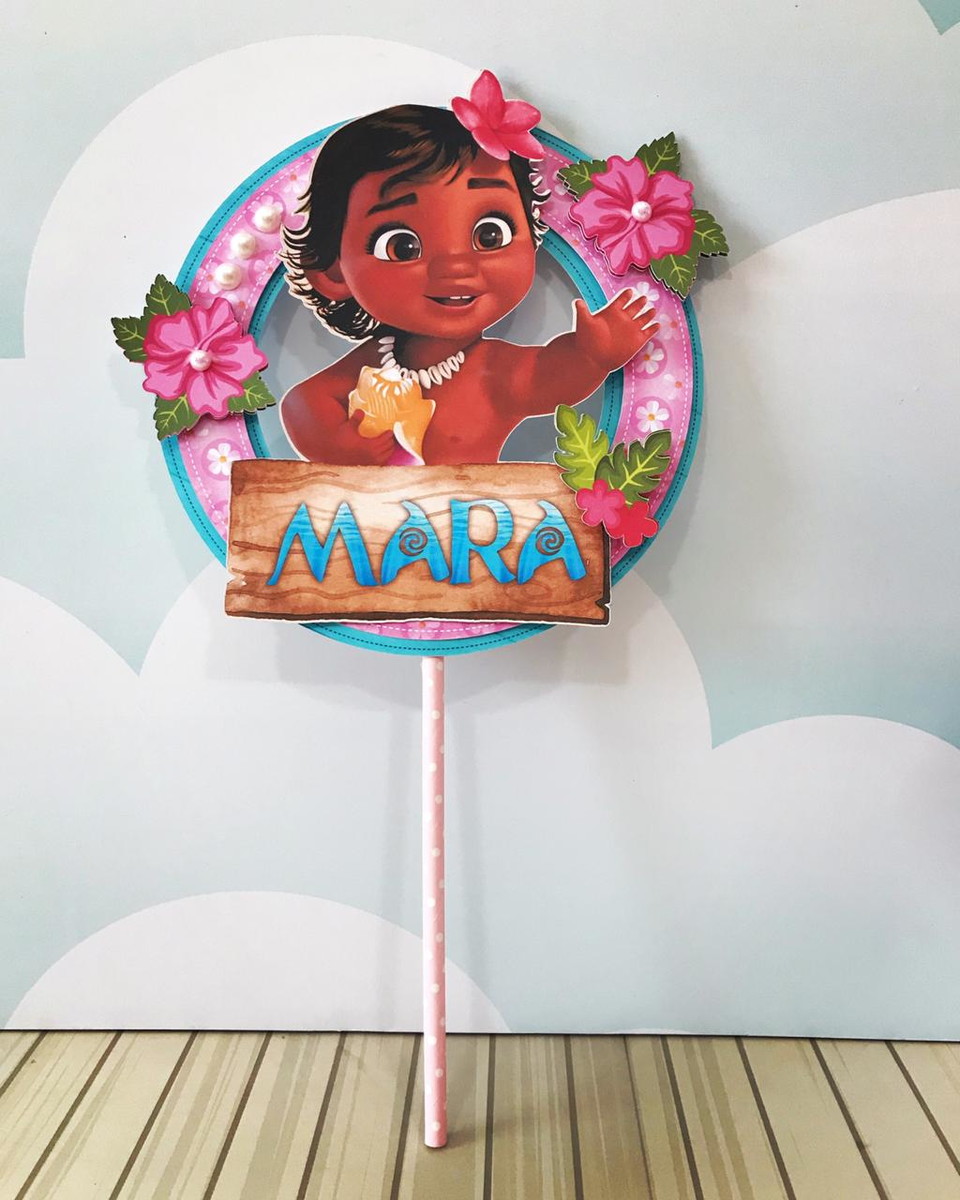 Arquivo Digital-(410) Topo de Bolo Moana Baby