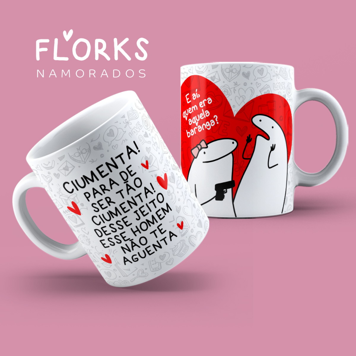 Arquivo Digital Artes Canecas Namorados Flork - Imagem 3
