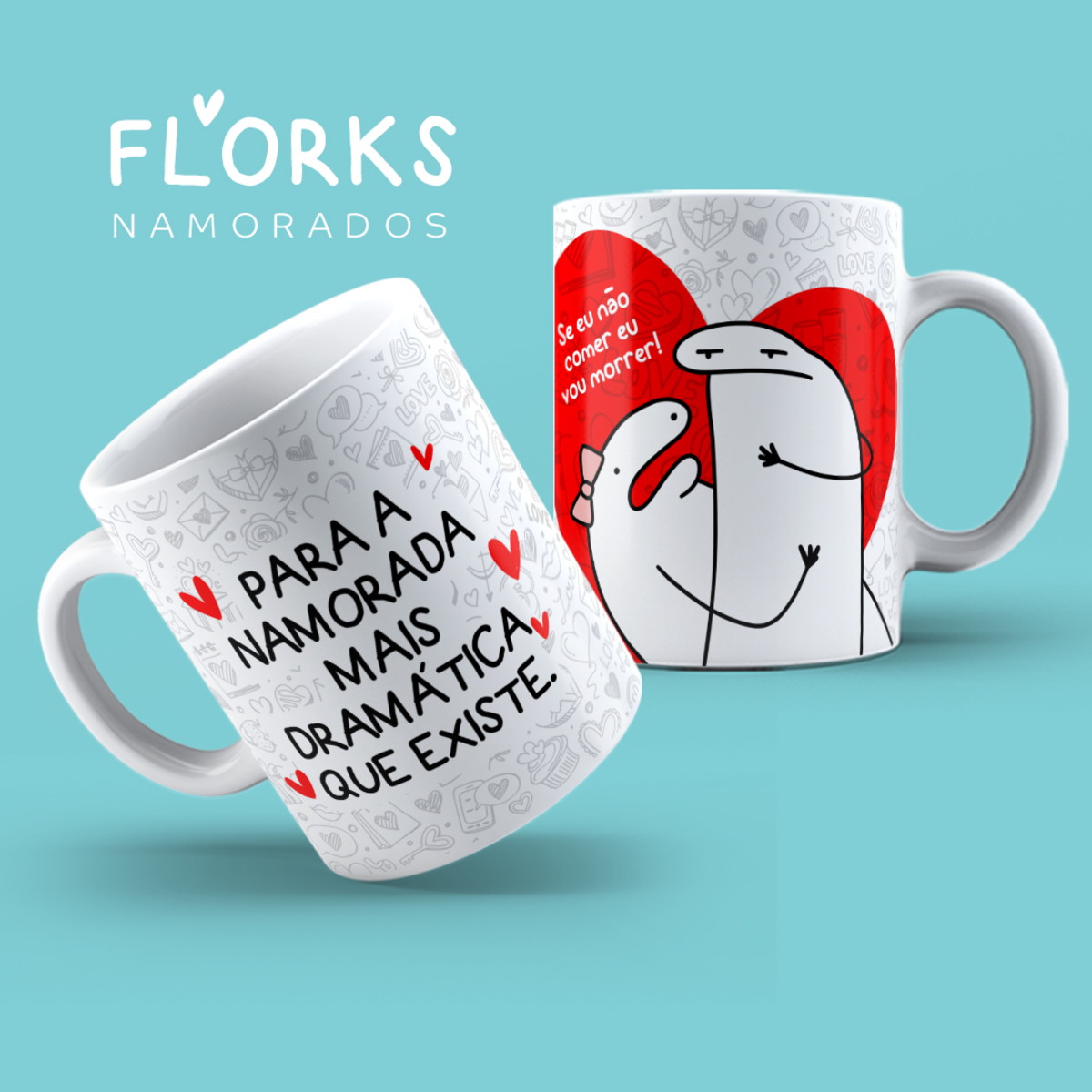 Arquivo Digital Artes Canecas Namorados Flork - Imagem 4