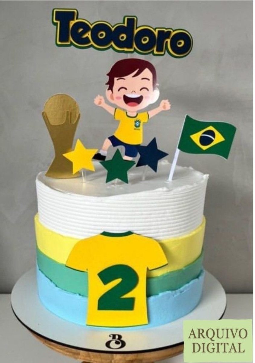 Arquivo Digital Topo de Bolo Futebol