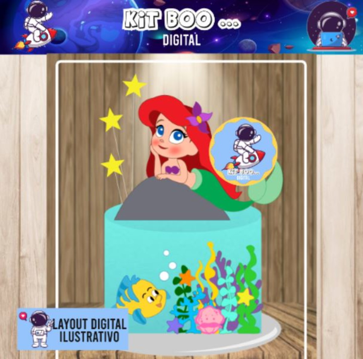 Arquivo Topo de Bolo - Ariel Cute