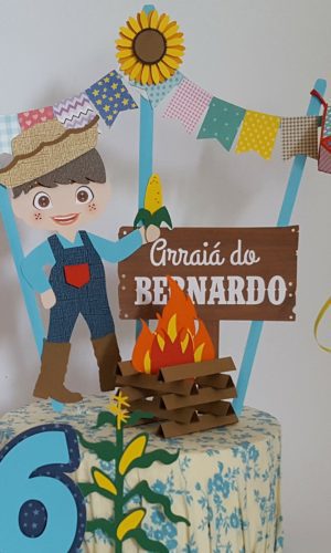 Arquivo Topo de Bolo Festa Junina Menino