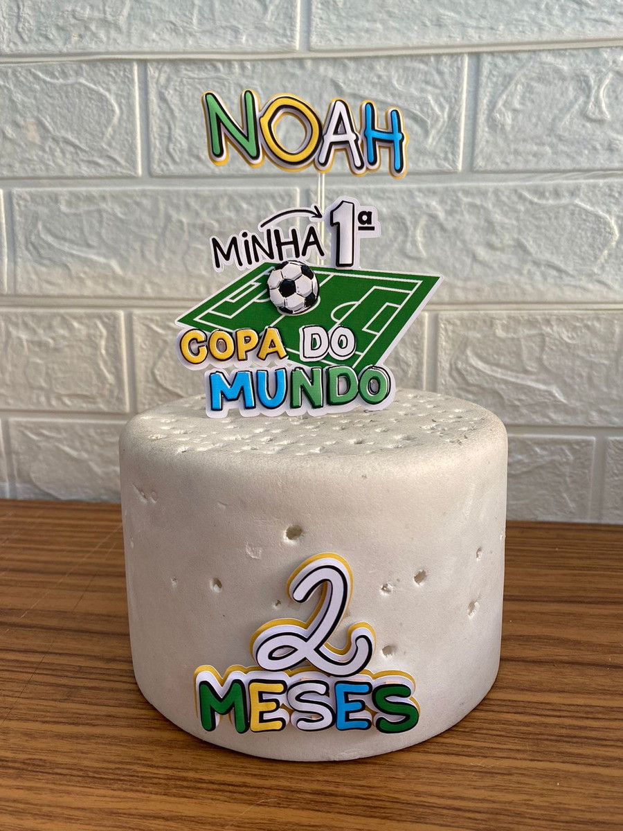 Arquivo Topo de Bolo Minha Primeira Copa do Mundo .studio