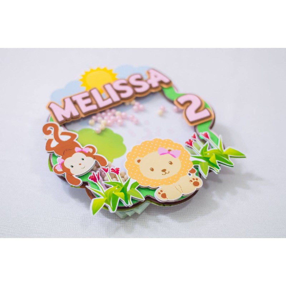 Arquivos para corte topo de bolo safari menina cute