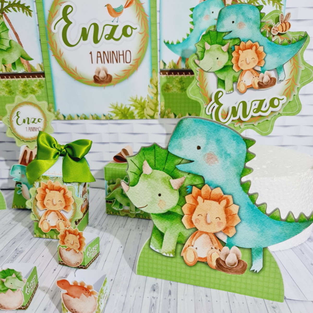 Dinossauro Cute - Arquivos Corte Studio e pdf 724 - Imagem 2