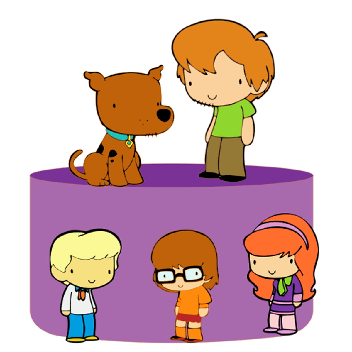 Kit C/ 5 Arquivo De Corte: Scooby Doo Cute 003 - Imagem 2