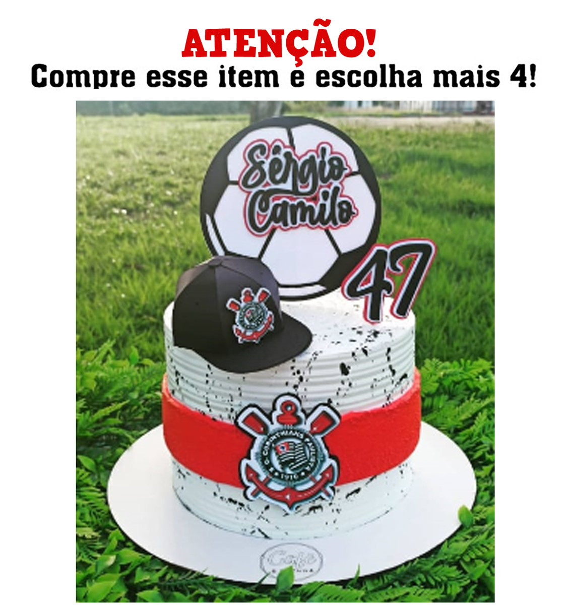 Arquivo de Corte Topo Timão Corínthíans c/ Bone 3d 001