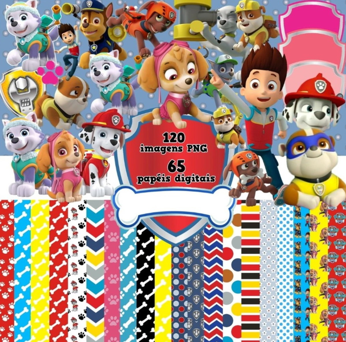 Kit Digital Patrulha Canina 296