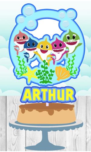 Arquivo Topo de Bolo - Baby Shark