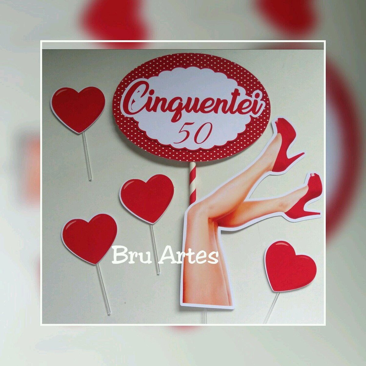 Topo de Bolo Cinquentei