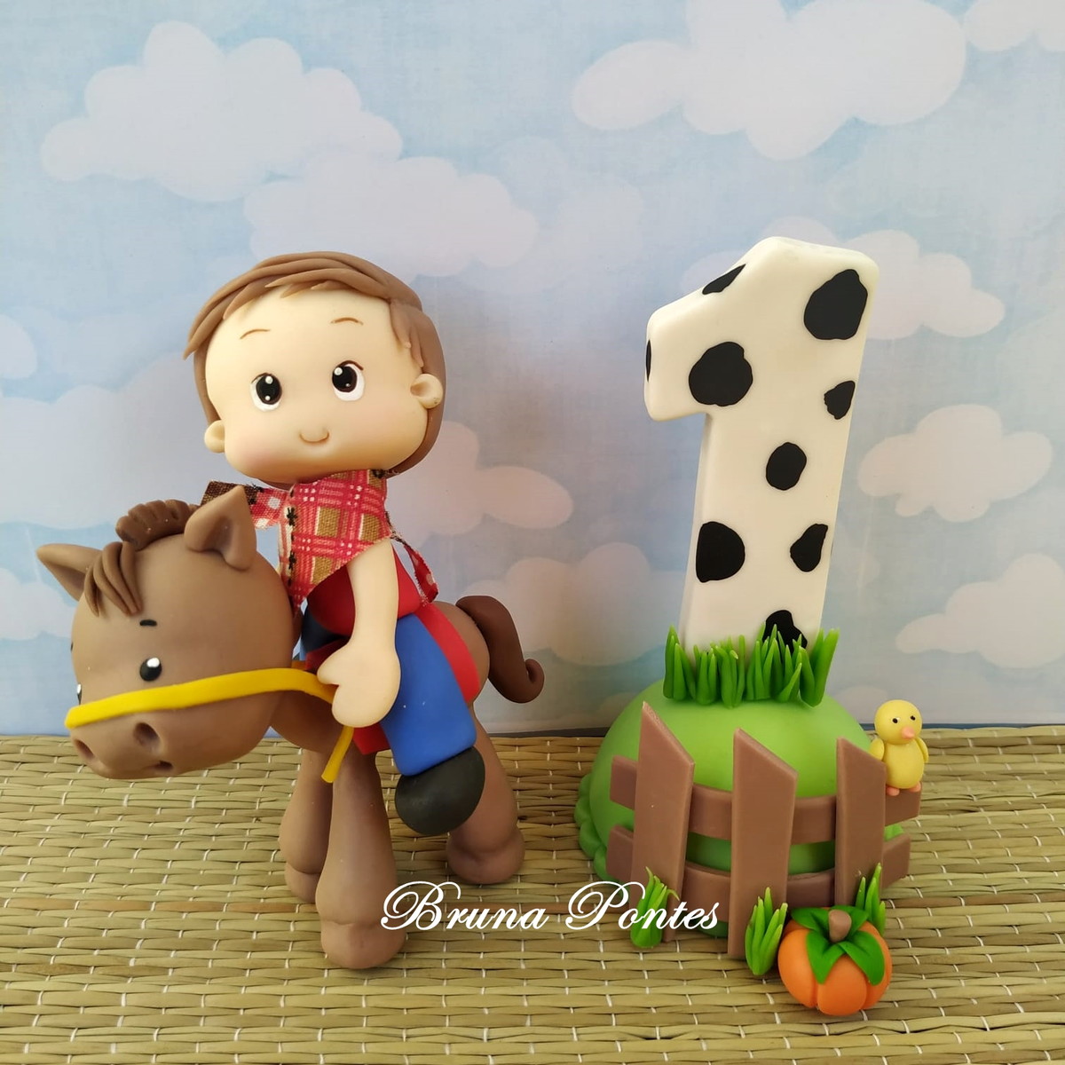 Topo de bolo fazendinha - Imagem 2