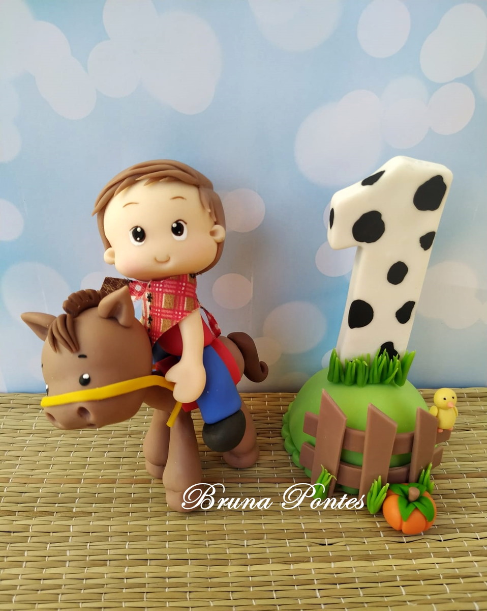 Topo de bolo fazendinha - Imagem 3