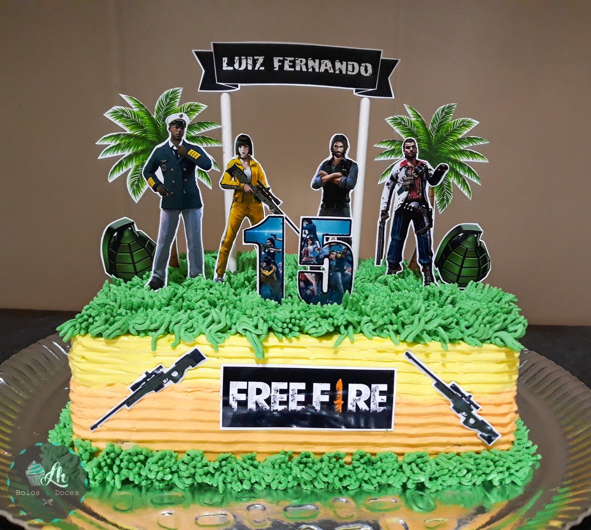 Arquivo de Corte Topo de Bolo Free Fire #1 Pdf/jpg