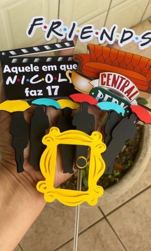 Topo de Bolo Friends