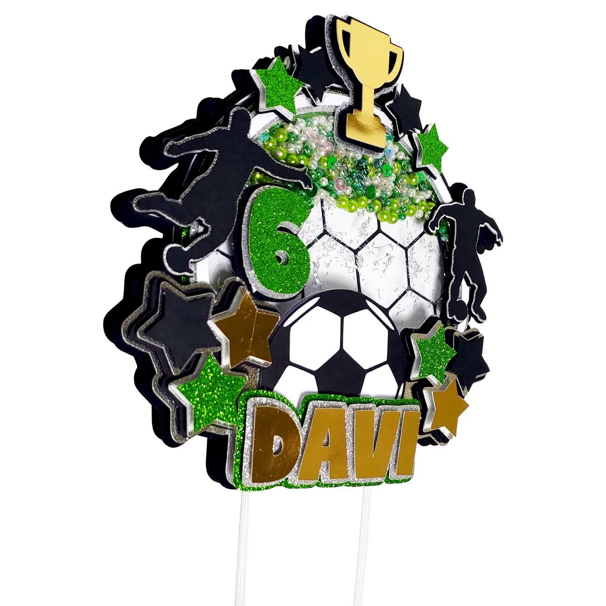 Topo de Bolo Futebol - STUDIO E PDF