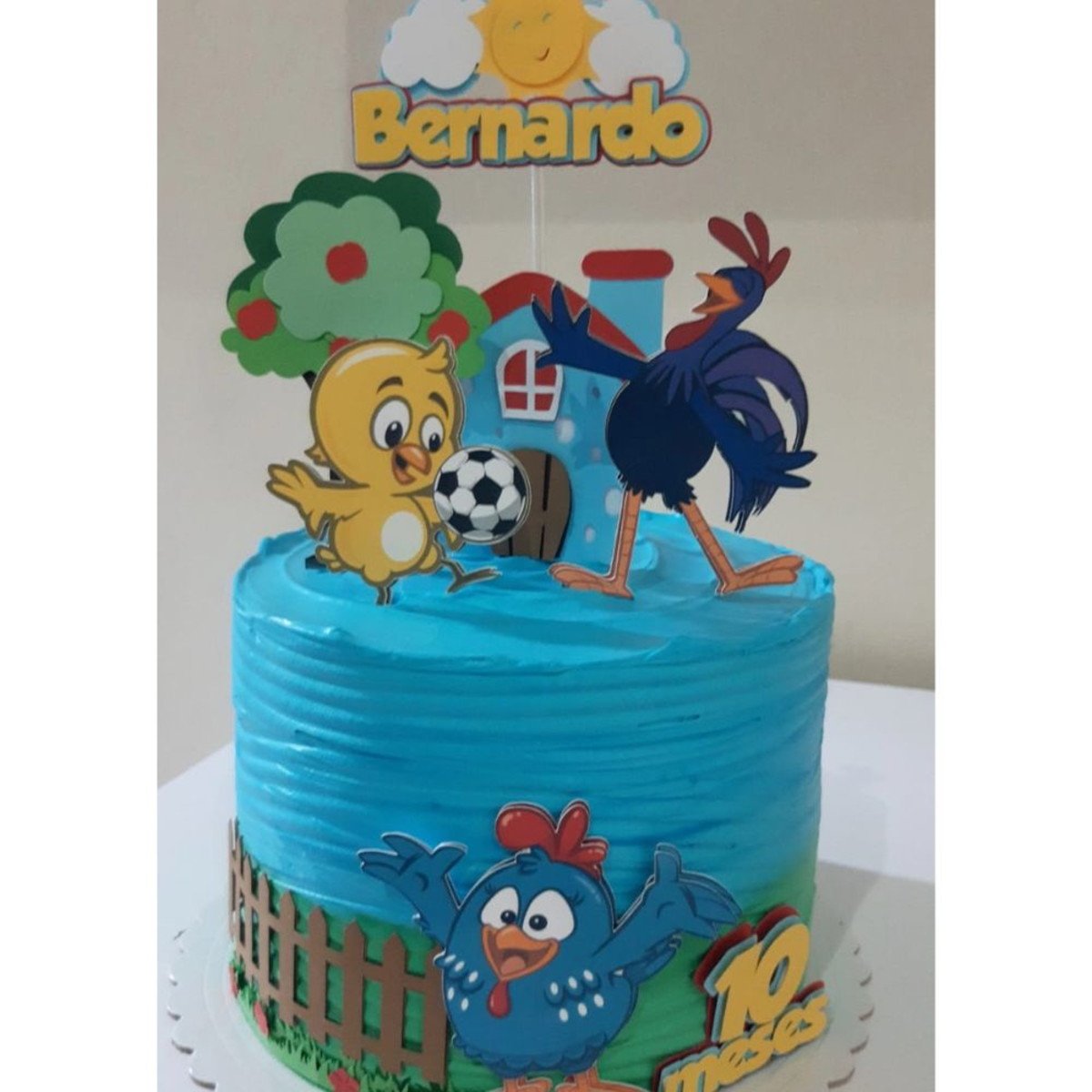 Topo de Bolo Galinha Pintadinha