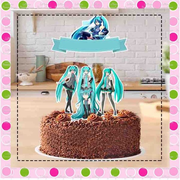 Topo de Bolo Hatsune Miku