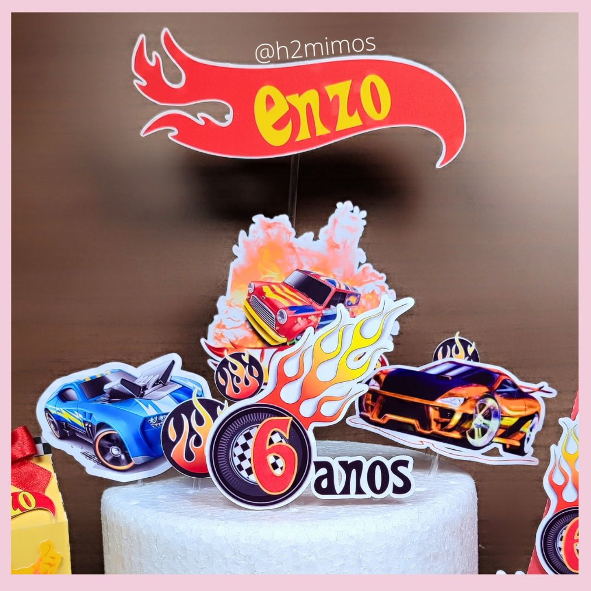 Topo de Bolo Hot Wheels - Imagem 2