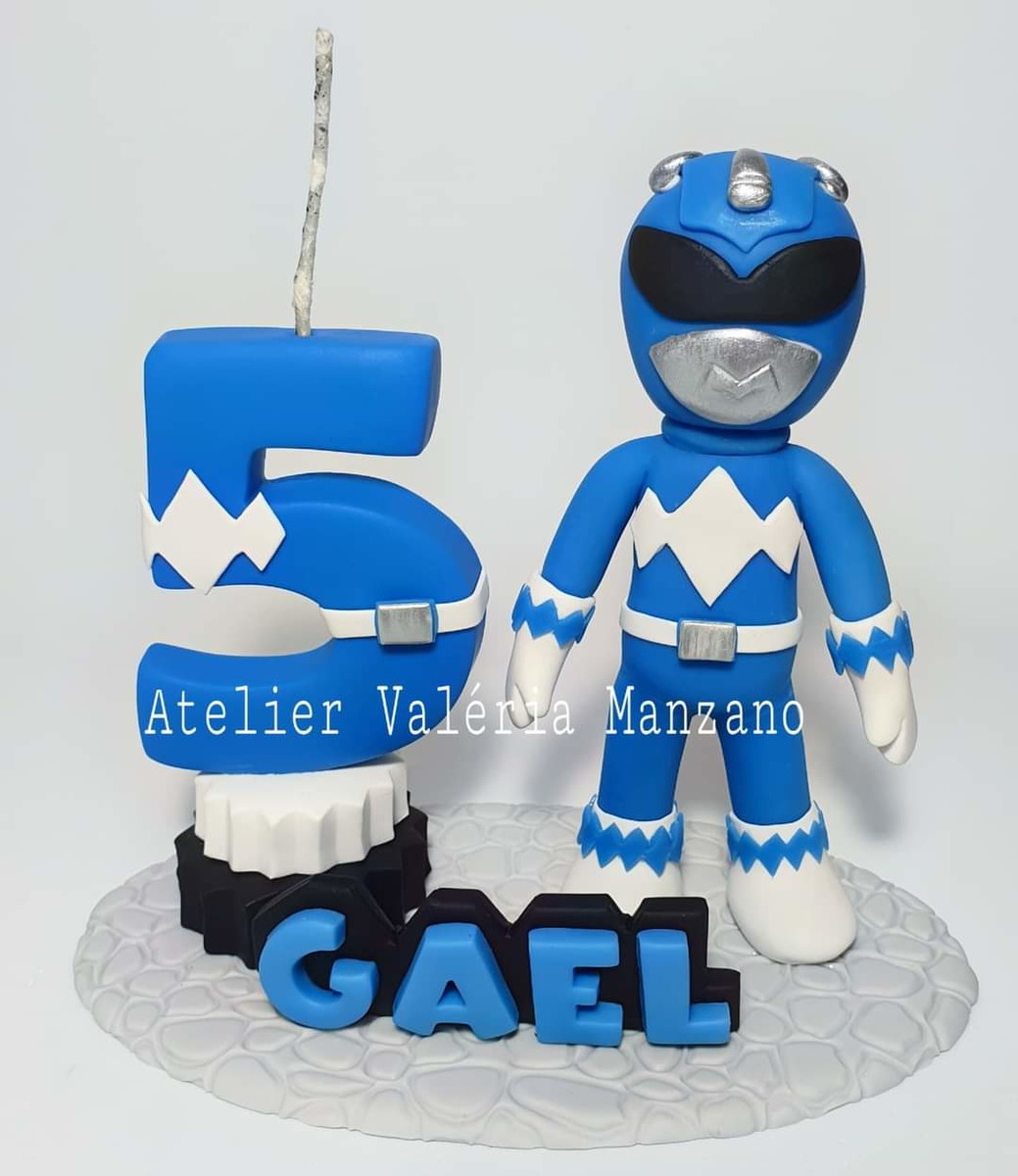 Topo de Bolo Power Ranger