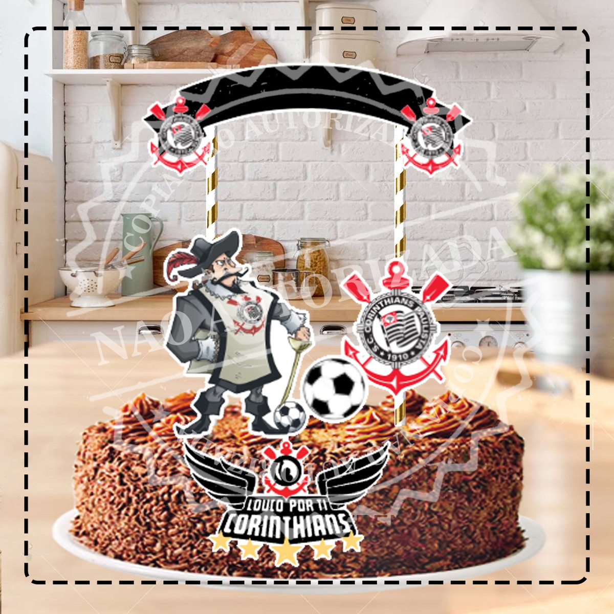 TOPO DE BOLO TIMES FUTEBOL - ARQUIVO DIGITAL